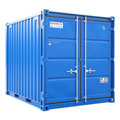 Contenitore per attrezzature da 10 piedi blu