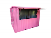 Contenitore bar pieghevole 3 x 2 METRI XL Rosa RAL 3014