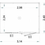 Box prefabbricati open space 3 metri H 220