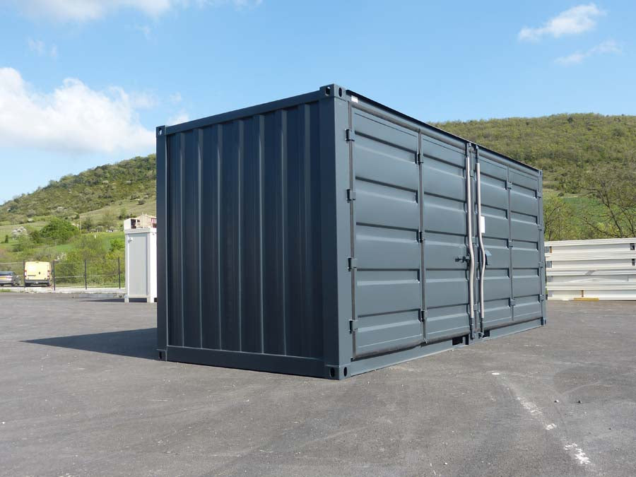 Container da 20 piedi Open Side – Nero