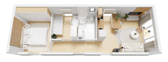 Casa mobile di 50 m², due camere da letto con soggiorno!